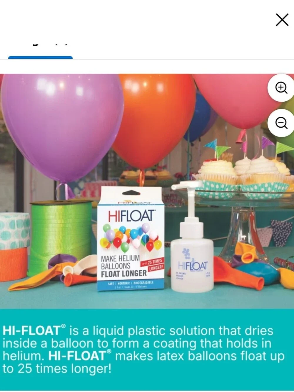 HiFloat Helium Balloon Treatment For Extended Float Time